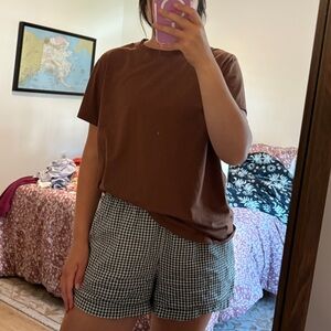 lululemon athletica All Yours Brown Short Sleeve Tee
